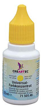 Artidee CREARTEC - Universal-Farbkonzentrat - Farbton: Sonnengelb - zum Mischen mit unterschiedlichster Materialien wie Lacke, Leime, Gießmassen und Farbe - 25 ml - Made in Germany