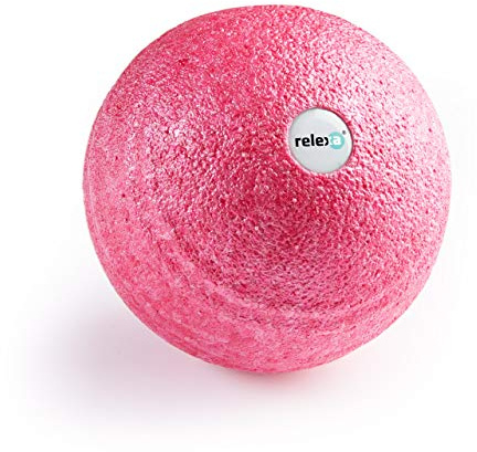 Relexa Faszienball 8cm | Ideal Zur Massage Bei Rückenschmerzen & Als Ergänzung Zum Fitness-Training - Angenehmes Material & Recyclebar - Pink