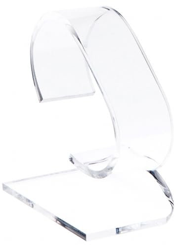 Plymor Transparenter Acryl-Uhrenständer, 4,4 cm B x 7,6 cm T x 9,5 cm H (12 Stück)