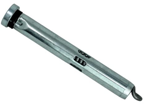 Federbandbolzen Set mit Arretierstift – kompatibel mit Teckentrup & Hörmann Feuerschutztüren – Modell E1/S1 für Konstruktionsband Ø19 mm, 145 mm Länge – ideal für FH- & Brandschutztüren