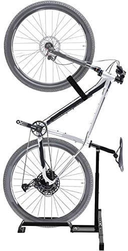 Qualward Vertical Bike Stand Floor Bicycle Rack Adjustable Upright Design, Space Saving for Living Room, Bedroom and Garage