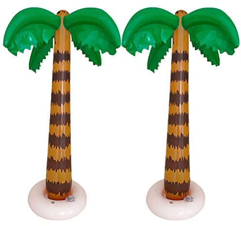 STOBOK Aufblasbare Kokospalme 35 Zoll PVC Strandspielzeug Für Kinder Sommer Schwimmbad Outdoor Party Requisiten Kreatives Aufblasbares Spielzeug