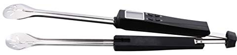 MILISTEN 1 Satz Grillthermometer Backthermometer Salatzange Nudelzange Fleisch lebensmittel Steakklemme mit Messsonde Grillzange mit Thermometer draussen Essenszange Grillwerkzeug Abs