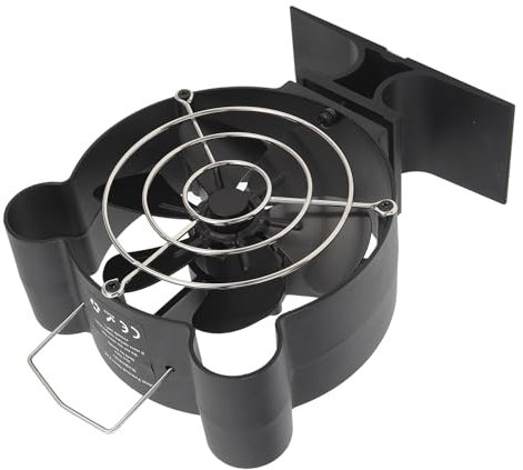 Wärmebetriebener Ofenventilator mit 6 Flügeln, Effizienter Luftstrom, Tragbarer Aluminium-Kaminventilator für Holzpellet-Kaminöfen