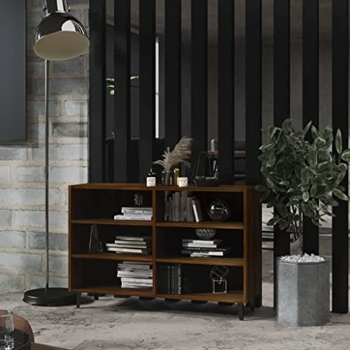 LAPOOH Sideboard, Kommode Schlafzimmer, Kommoden & Sideboards, Wohnzimmerschrank, Flur Kommode, Zimmer Möbel, Braun Eichen-Optik 103,5x35x70 cm Spanplatte