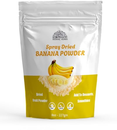 Banana Fruit Powder 227 g | Ideal for cooking and healthy beverages Smoothies, Baking and Fresh Juices | Vegan | Free From Chemical and Artificial powders