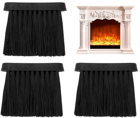 Set di 3 Spazzole per Camino e Stufa per la Pulizia di Caminetti, Accessorio Essenziale per la Manutenzione Domestica, Durevole e Pratico, Accessori Camino