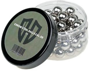 50x Chrome Steel Balls Cal.50 | Glass Breaker Balls | HDR50 | HDP50