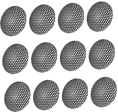 jojofuny 12pcs Crash-proof Iron Loudspeaker Nets Speaker Protectors Mesh Covers for Audio Equipment Sound Box Grill Protection in Black for Home and Professional Use