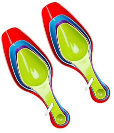 Cabilock 2sets Cucchiaio Dosatore Di Plastica Scala Utensili Per Misurare Ingredienti Adatto Per Spezie Caffè Zucchero Uso Domestico e Cucina