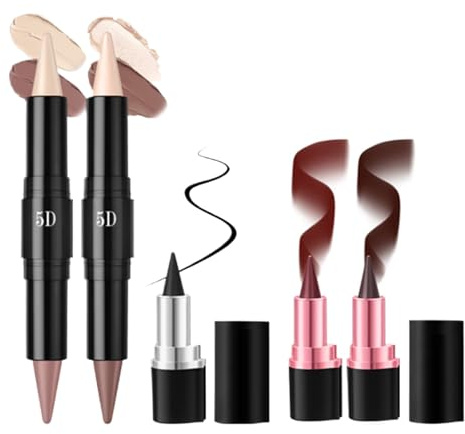 Stick de maquillage de peinture pour le visage oculaire - kit de beauté cosmétique 5D avec formule durable, outil de maquillage portable facile à appliquer pour les événements scolaires, les rencontre