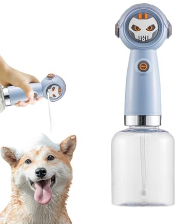 Mousseur à Savon pour Animaux - Pomme De Douche Imperméable,Dispenser Mousse Auto pour Chat - Pour Bain des Chiens Chats Maison Spa Baignoire Toilettage Extérieur Salle de Bain