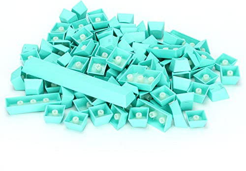 Ausla Capuchons de Touches PBT, Capuchons de Touches de Clavier Colorés Résistants à l'huile de Conception Ergonomique, Ensemble de 108 PBT pour Les Jeux de Clavier Mécanique (Blue #18)