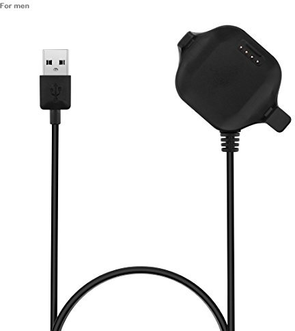 AWADUO Garmin Forerunner 25(Herren) Ersatz USB Lade Dock Kabel, USB Ladekabel für Garmin Forerunner 25 GPS Laufuhr, Für Herren