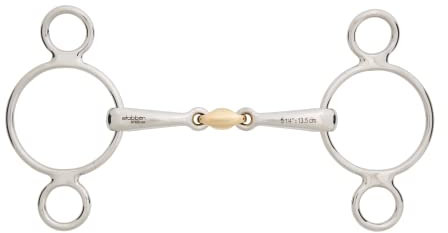 Stübben Gebiss 2480 3-Ring Trense Sweet Kupfer Mittelstück - 12,5 cm - 16 mm - Sweet Copper Mittelstück