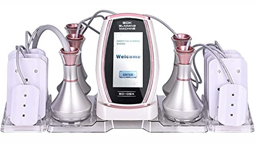 80K Ultrasonic Vacuum Cavitation Machine, 6 In 1 Multipolar Radio Frequency Photorejuvenation Machine,Cellulite Reduction Shaping Tightening Device, Professional Beauty Device for Spa, Salon Home Use