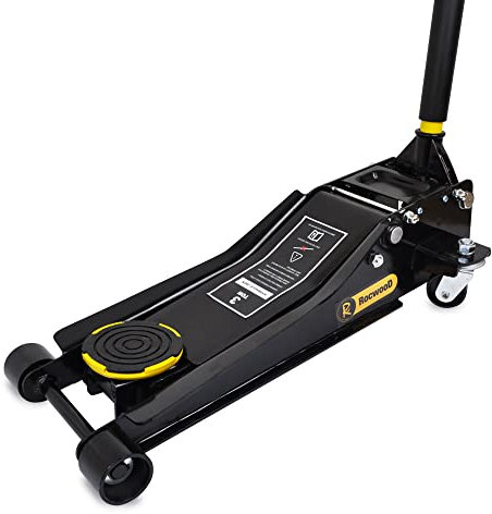 RocwooD Trolley Jack 3 Ton Tonne Low Profile Hydraulic Floor Lifting Lift Car Van Garage Repair Tool Portable Workshop Equipment Steel Lifting Range 75mm - 505mm