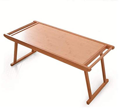 Klapptisch aus Bambus, Tablet-Halterung, Klappbett, Klapptisch, einfach, zu Hause, Kleiner Schreibtisch Double The Comfort
