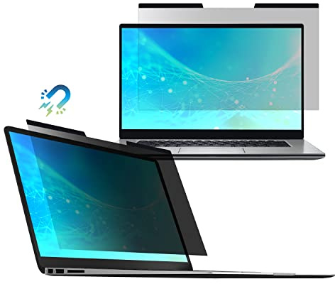 SenseAGE Magnetischer Laptop Blickschutzfilter, Anti-Spy Sichtschutzfolie für 14 Zoll Laptop (16:9), Notebook Privacy Screen 14, Blaulichtfilter & Sichtschutz - 309 x 185.5 mm