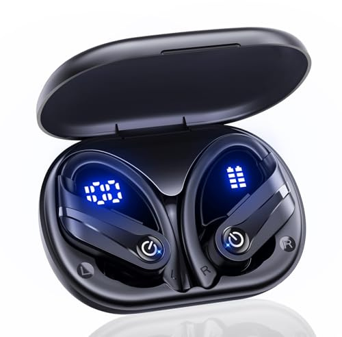 Wisezone Écouteurs Bluetooth sans Fil Sport - Confort Supérieur, IP7 Étanche, Autonomie 120h, USB-C, Qualité Sonore Professionnelle