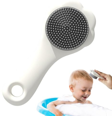 Cepillo de lavado de pelo de bebé, cepillo de lavado de pelo, cepillo de ducha de bebé, cepillo de tapa de cuna de bebé, cepillo de cerdas suaves, cepillo ergonómico para baby shower, cepillo de