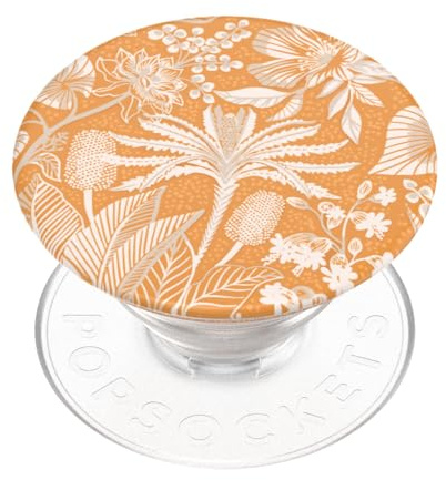 ​-​-​-​-PopSockets Poignée de téléphone adhésive avec support extensible, orange (Tan Lines Fresh Orange)