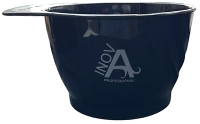 Inova Professional 2 Pieces Hair Color Bowl Hair Dye Bowl Hair Color Mixing Bowl Plastic Color Mixing Tint Bowl Hair Dye Bowl Applicator Bowl Hair Dyeing Coloring Tools for Home Salon,, Black, IP305
