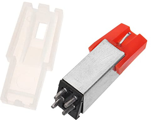 SHOWERORO Puntina Di Ricambio Per Giradischi Magnetico Stilo Di Precisione Per Fonografo Installazione Facile Accessorio Portatile Per Backup e Sostituzione Rosso