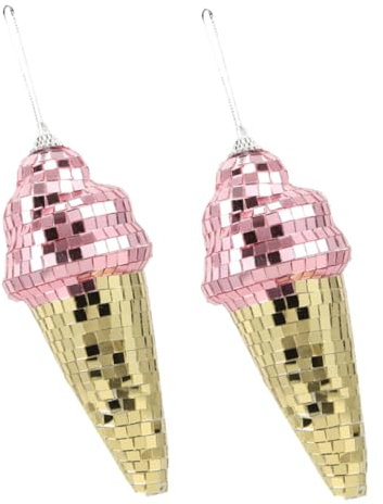 KONTONTY 2pcs Ice Shape Disco Ball Decorations Hanging Disco Party Decorations for Decor Ice Decor Hanging Party Ball