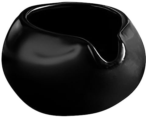 Petite Bouilloire à Lait en Céramique Noire, Pichet Lait | Pichet Lait Ceramique, Guide Port Design pour Verser, pour Crème et Sirop Chaud