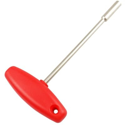 MUELODSIC Llave de Manguito T para Radios de Bicicleta Acero Resistente Herramienta Oculta para Preciso de Radios Uso Profesional y Doméstico Cuadrado