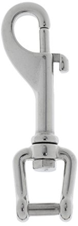CRDARAAV Heavy Duty Marine Grade 316 Stainless Steel Swivel Shackle Bolt Snap Hook