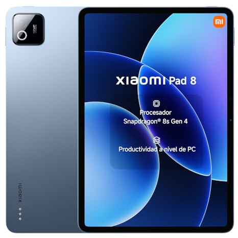 XIAOMI Pad 8 Tablette 11.2'' 8＋128 Go Snapdragon® 8s Gen 4 - Bleu