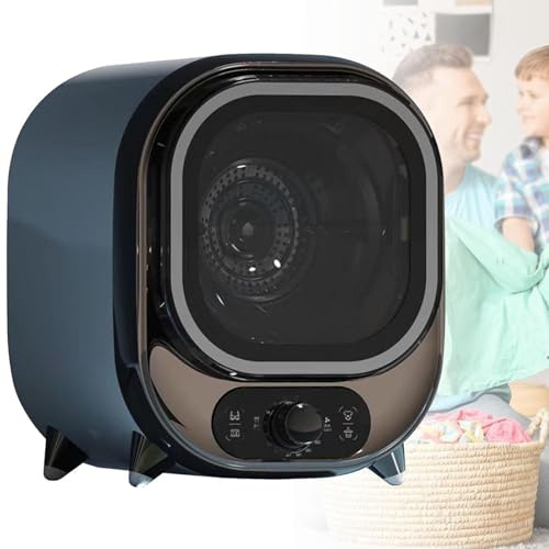 Xjymposium Small Condenser Tumble Dryer, Front Load, Stainless Steel Tub, Compact Portable 5kg Vented Tumble Dryer - Perfect for Counter Top Or Wall Mounted Use Electroplatedbrown