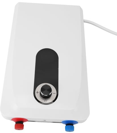 Yctze Chauffe-eau sans Réservoir 5500 W Chauffe-eau Mural pour évier de Cuisine et Salle de Bain – Chauffage Rapide avec Affichage de la Température LED, Système d'économie et de Modulation, câblé