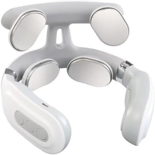 Apparecchio per neuromodulazione cervicale, massaggiatore cervicale wireless, macchina per massaggio cervicale con design a 4 testine