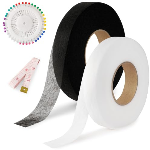AYBUY Saumband zum Aufbügeln Stark Textilklebeband Waschfest Klebeband | Bügelband Textilklebeband Doppelseitig, Stark Klebestreifen Kleidung für Textilien, Hosen, Gardinen