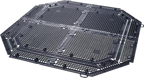 GARANTIA Bodengitter Thermo- / ECO-King 900/600 / 400 Liter schwarz - Bodengitter für Komposter, Garten, Wühlmausgitter