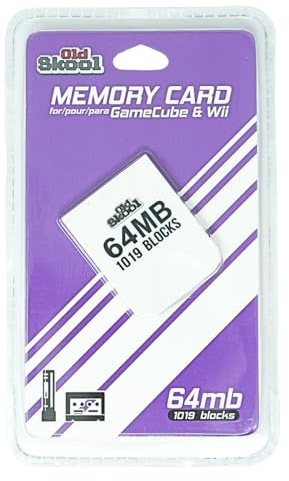 Old Skool 64MB Memory Card Compatible with Gamecube and Wii 1019 Blocks