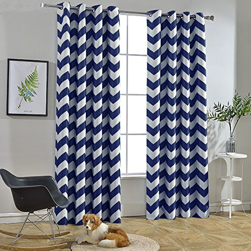 Melodieux Tenda alla moda per soggiorno sala da pranzo, oscurante, oscurante, con occhielli nella parte superiore, insonorizzante, isolamento termico per camera da letto, lunghezza 240 cm, 132 x 244