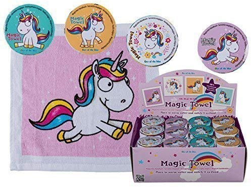 8 x Magic Hand Towel Unicorn 30cm Horse Animal Washcloth Children Take Home