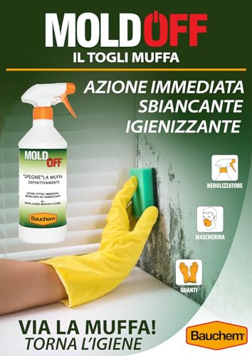 Bauchem - Moldoff il Togli Muffa ad Azione Antimuffa Attiva Immediata Sbiancante e Igienizzante 300 ml