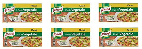 6x knorr veggie dado brodo Vegetarisch Suppenwürfel Brühe reich an Geschmack 10pz