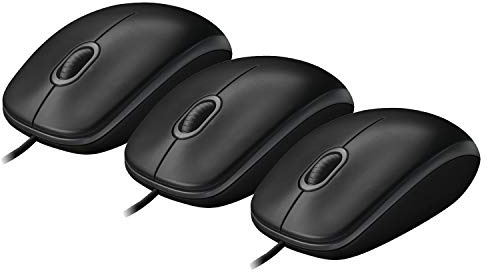 Logitech B100-910-003357 Optical Business Mouse, schwarz (3er Pack | Schwarz)