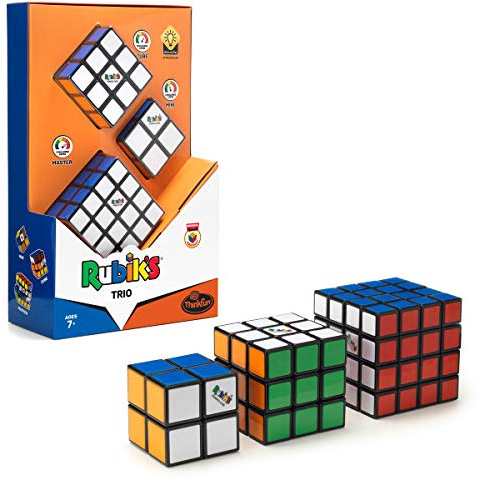 ThinkFun 76422 Presentset: Trio, det perfekta presentsetet fläkten innehåller Master 4 x 4, den ursprungliga magisk kuben 3 x 3 och Rubiks Mini 2 x 2 [Exklusivt hos Amazon]