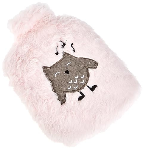 Draeger Paris Chouette Toga – Bolsa de Agua Caliente de Peluche con Funda de Piel sintética, 100% poliéster, Uso fácil, Reutilizable al Infinito, para Llevar a Cualquier Parte.