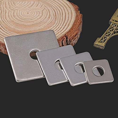 M3/M4/M5-M16 304 Edelstahl-Quadratdichtung, quadratisches flaches Pad, quadratische Unterlegscheiben, Vorhangfassade mit quadratischem Pad-20PCSM4X10X1