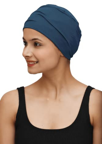 SAKUCHI Chemo Hats Solid Sleep Cap Bamboo Soft Cancer Headwear for Women