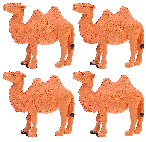 Tomaibaby Camel Figurine, Realistic Bactrian Camel Figure - Miniature Wild Life Animal Model for Desktop Decor - Educational Desert Animal Toy for School Projects & Diorama - Exotic Life Collection