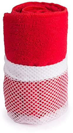 Generico Asciugamano per Palestra Salvietta Telo Mare 50 x 100 Assorbente Bagno da Ospiti (ROSSO)